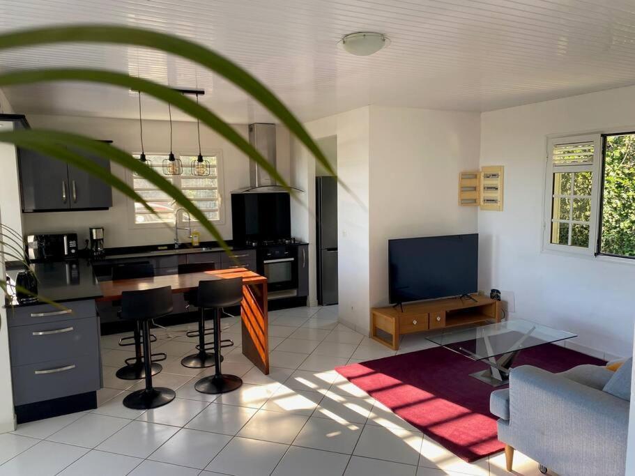 Les Terrasses De Maelle - Jolie Villa F4 Vue Mer Riviere-Salee エクステリア 写真