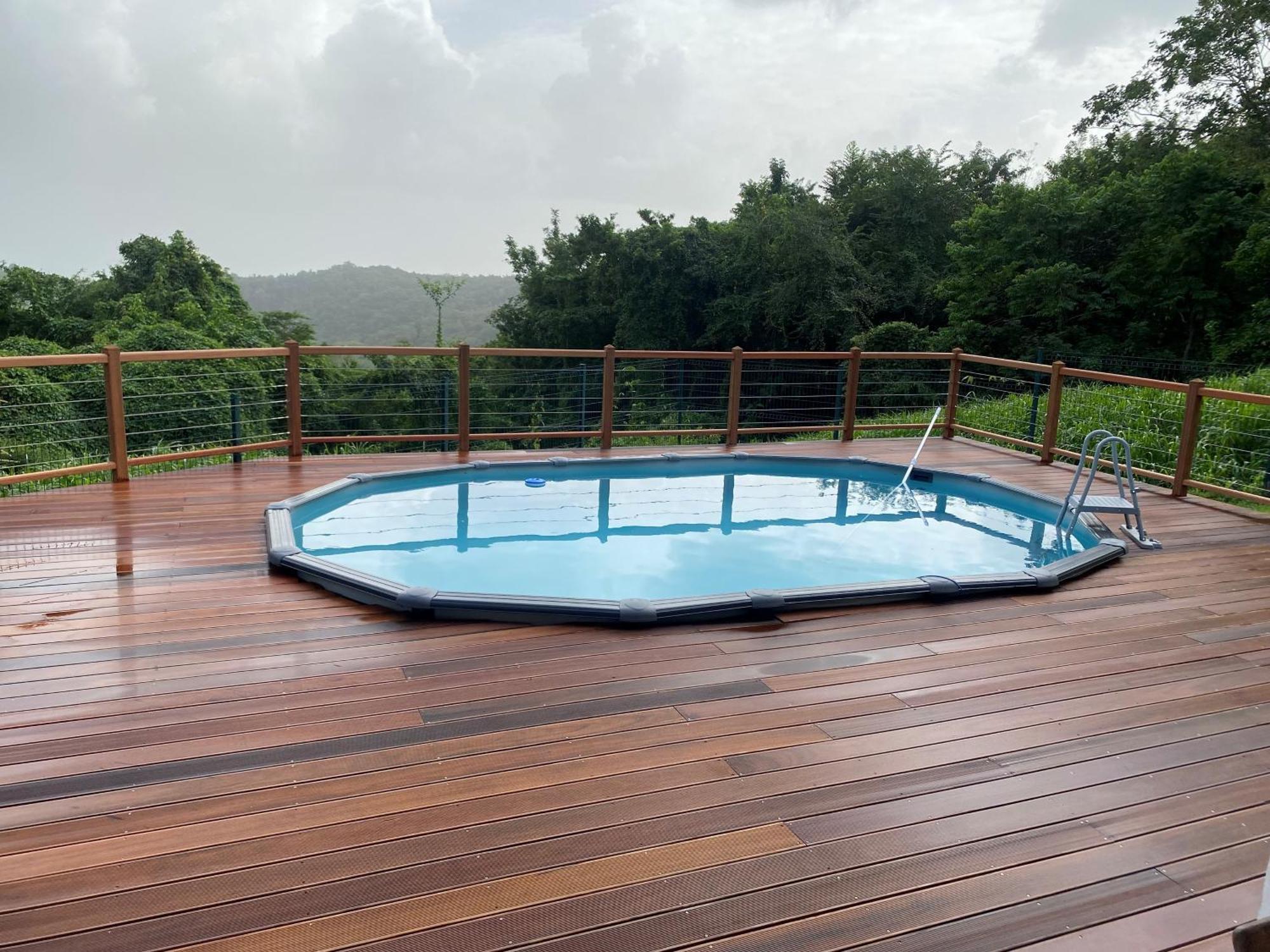 Les Terrasses De Maelle - Jolie Villa F4 Vue Mer Riviere-Salee エクステリア 写真