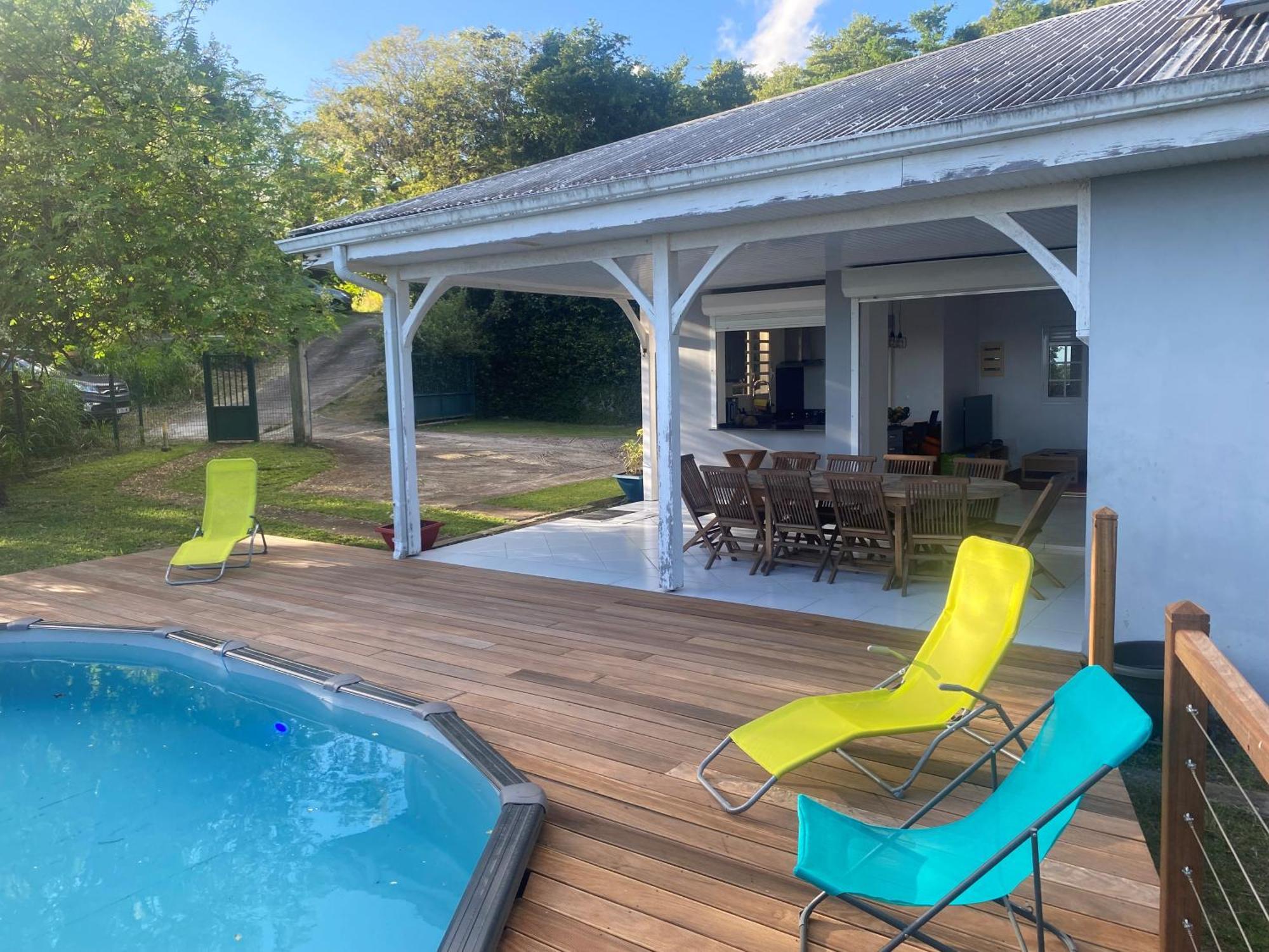 Les Terrasses De Maelle - Jolie Villa F4 Vue Mer Riviere-Salee エクステリア 写真